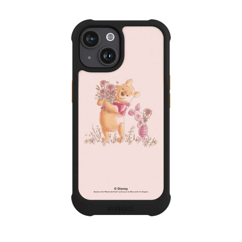 Apple iPhone 15 NIVOmax Winnie Puuh and Ferkel Blumen