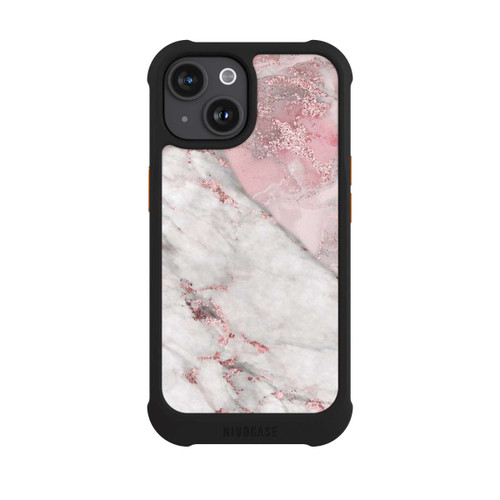 Apple iPhone 15 NIVOmax Marbre rose 3