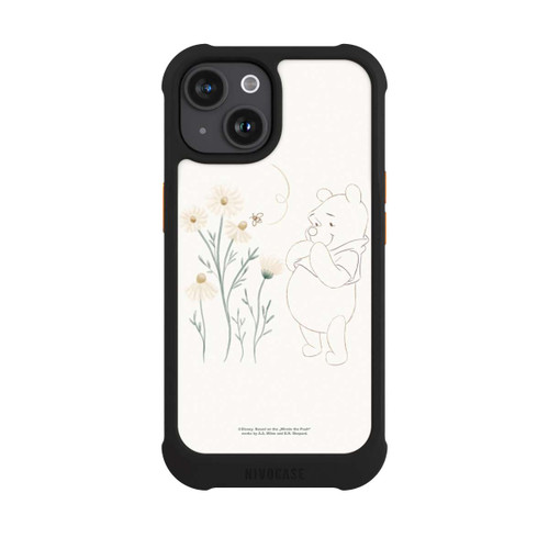 Apple iPhone 15 NIVOmax Winnie Puuh sieht sich Gänseblümchen an