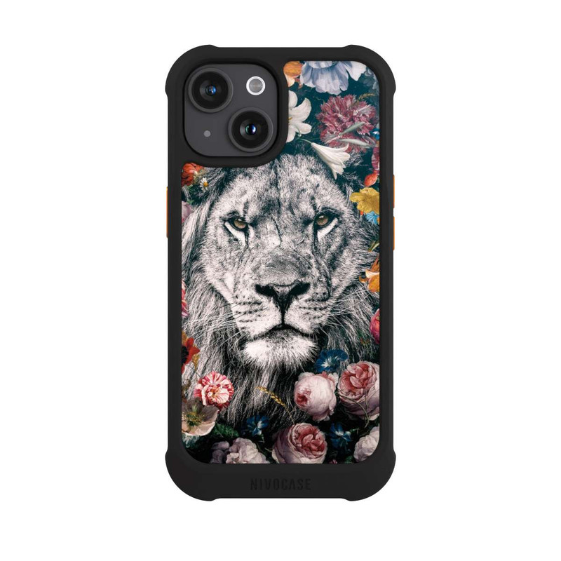 iPhone 15 NIVOmax Lion Flowers