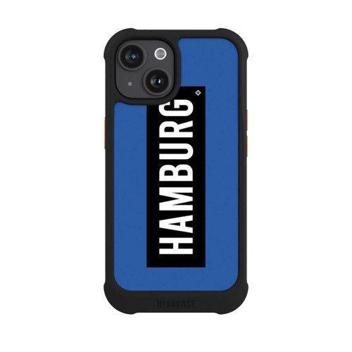 Apple iPhone 15 NIVOmax HSV Hamburg Schwarz Blau
