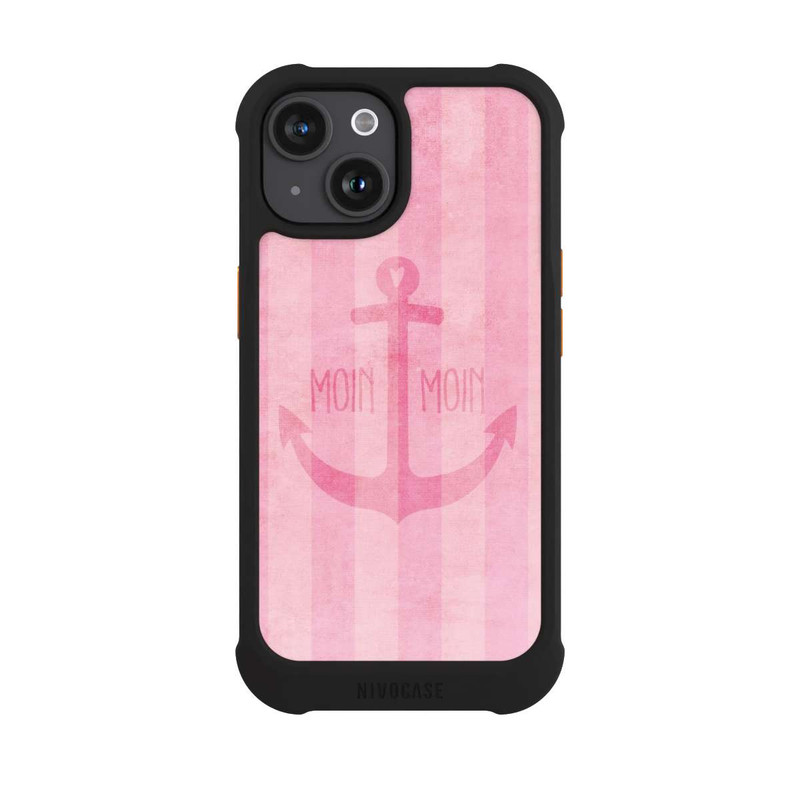 iPhone 15 NIVOmax Moin Moin Stripes Pink