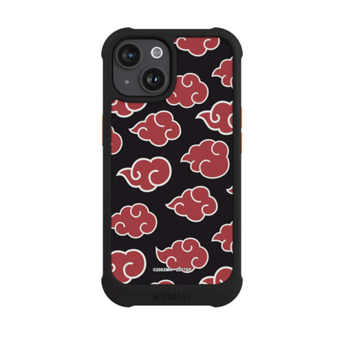 Apple iPhone 15 NIVOmax Akatsuki Pattern Black Big