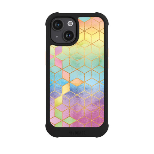 Apple iPhone 15 NIVOmax Regenbogenwürfel