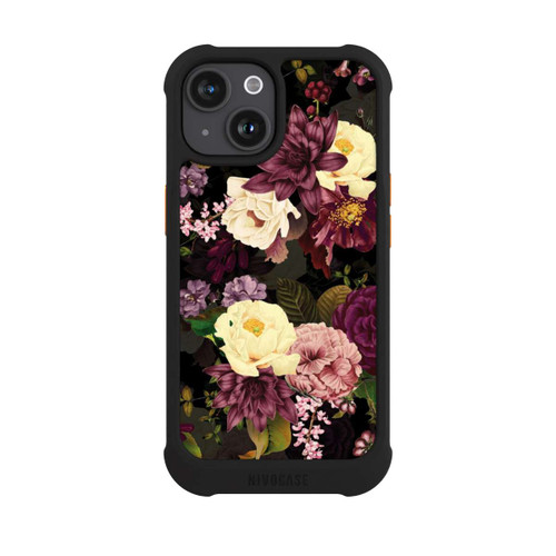 Apple iPhone 15 NIVOmax Fleurs Sombres &amp; Abeilles