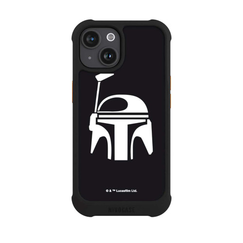 Apple iPhone 15 NIVOmax Boba Fett Helmet Black