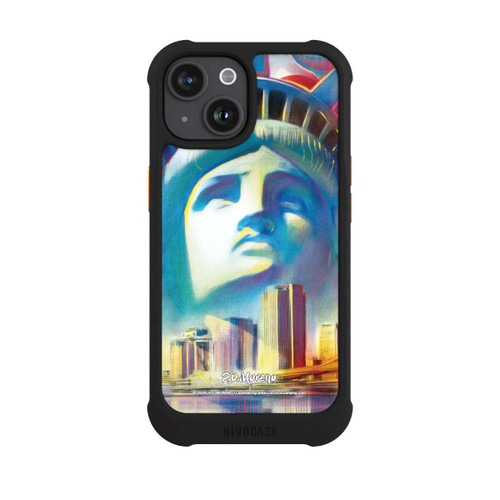 Apple iPhone 15 NIVOmax New York Liberty Art By P.D. Moreno