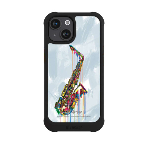 Apple iPhone 15 NIVOmax Saxophone Art By P.D. Moreno