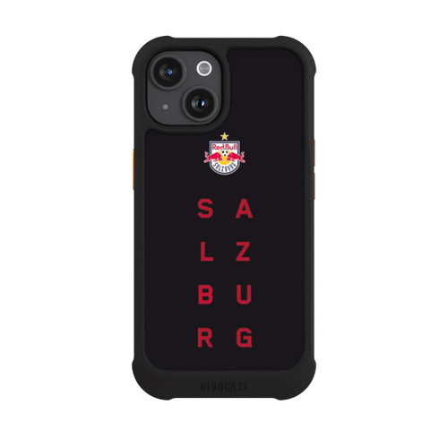 Apple iPhone 15 NIVOmax FC RB Salzburg Schriftzug Rot