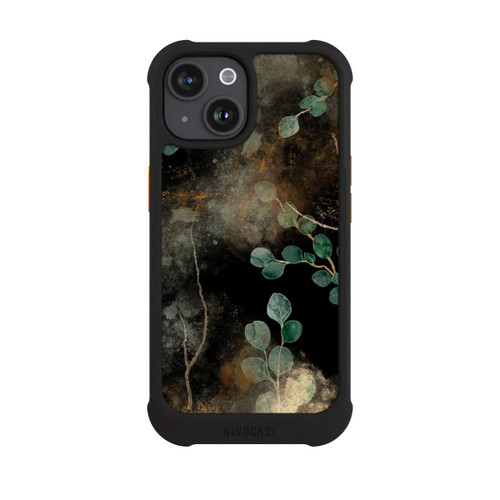 Apple iPhone 15 NIVOmax Eucalyptus en Fond