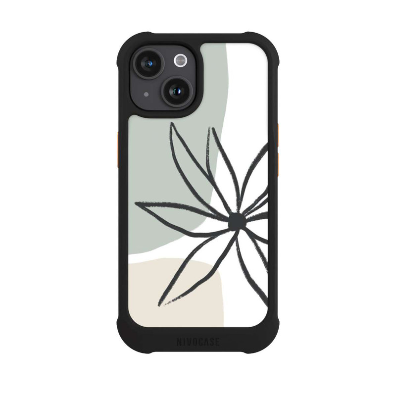 iPhone 15 NIVOmax Blume Minze und Sahne