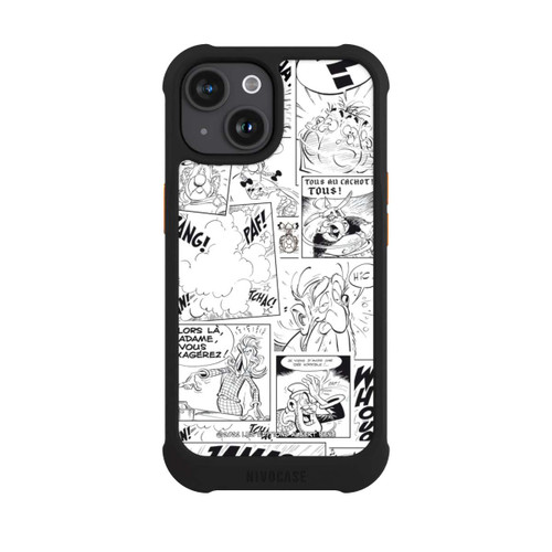 Apple iPhone 15 NIVOmax BD Astérix Blanc &amp; Noir
