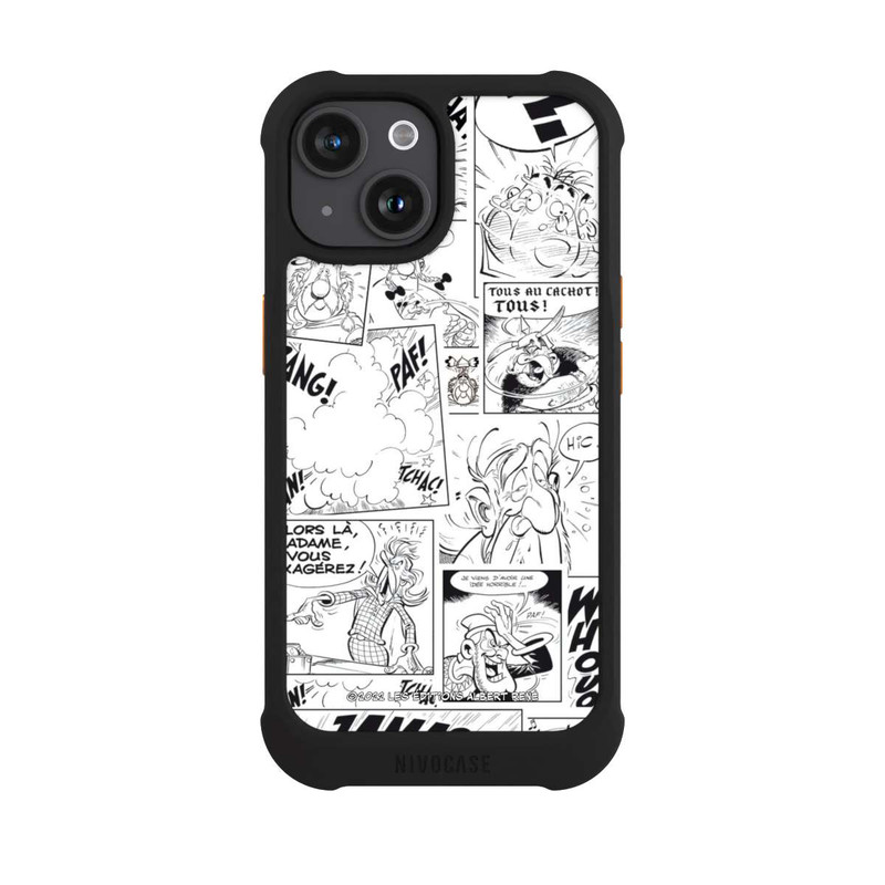 iPhone 15 NIVOmax BD Astérix Blanc & Noir