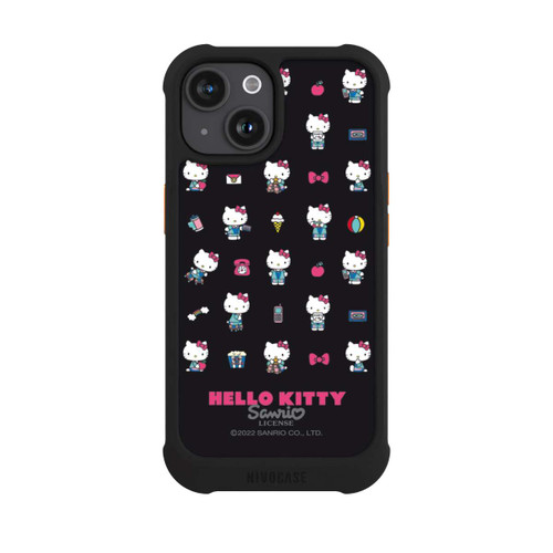 Apple iPhone 15 NIVOmax Hello Kitty 90s Schwarz