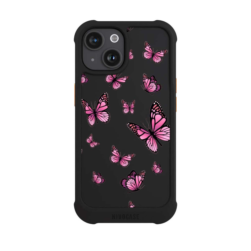 iPhone 15 NIVOmax Butterflies pink