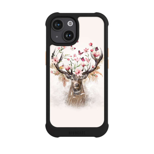 Apple iPhone 15 NIVOmax Cerf &amp; Fleurs