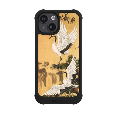 Apple iPhone 15 NIVOmax Cranes Gold Japan 2