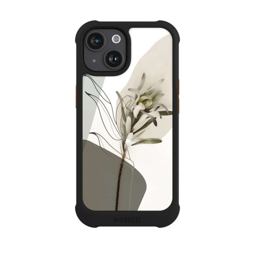 Apple iPhone 15 NIVOmax Boho Line Art Olive Green