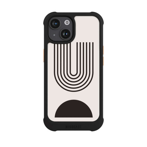 Apple iPhone 15 NIVOmax Modern Art Black Lines