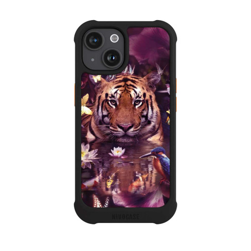 Apple iPhone 15 NIVOmax Tiger flower frame