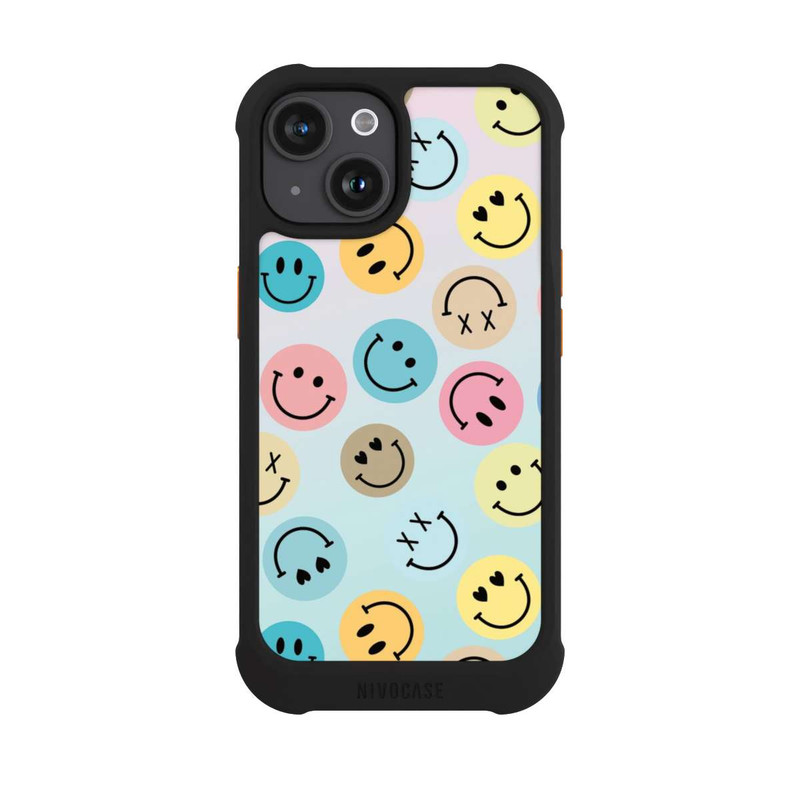 iPhone 15 NIVOmax Emotes le Rose & Bleu