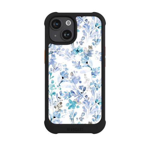 Apple iPhone 15 NIVOmax Herbes de Printemps Bleues