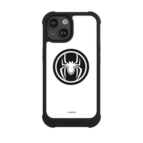 Apple iPhone 15 NIVOmax Spider-Man Spider Logo White