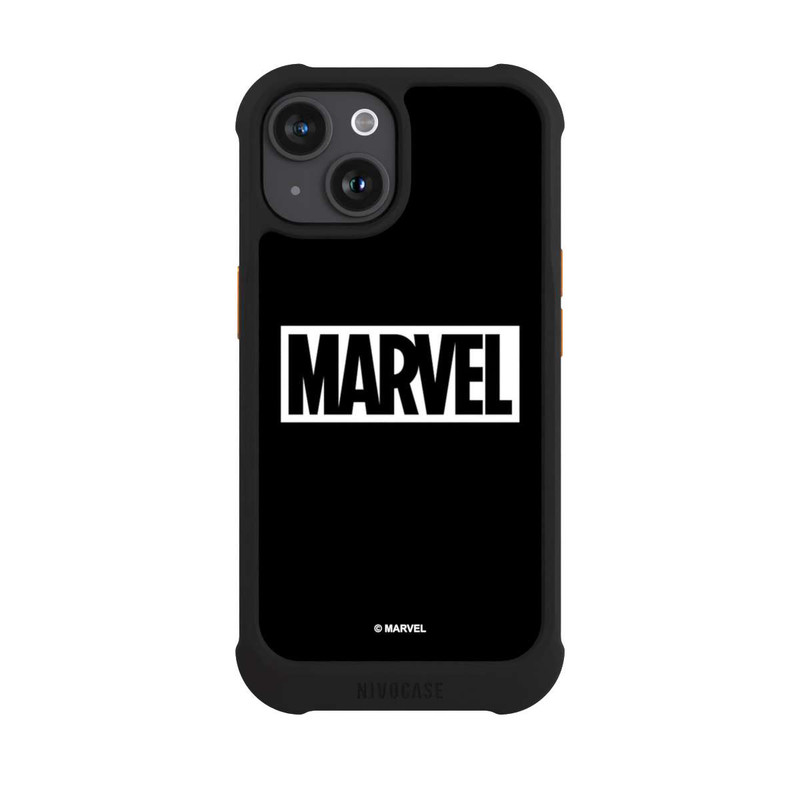 iPhone 15 NIVOmax Marvel Logo Black