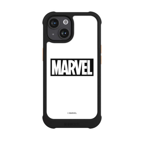 Apple iPhone 15 NIVOmax Marvel Logo White