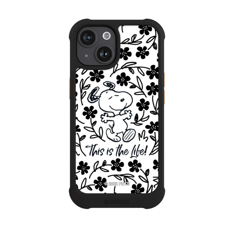 iPhone 15 NIVOmax Snoopy Black and White This Is The Life