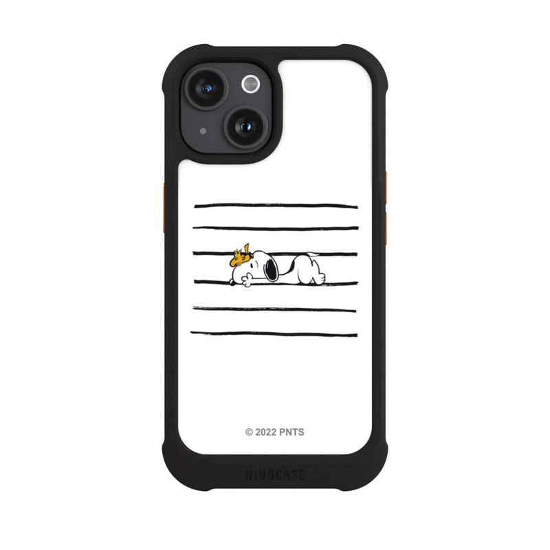 iPhone 15 NIVOmax Snoopy Woodstock Stripes