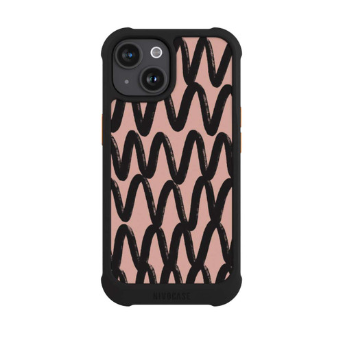 Apple iPhone 15 NIVOmax Zig Zag Noir