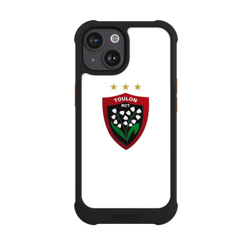 Apple iPhone 15 NIVOmax Logo RC Toulonnais Blanc