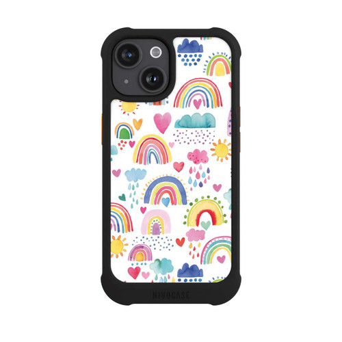 Apple iPhone 15 NIVOmax Schöne Regenbogen-Multi-Rot