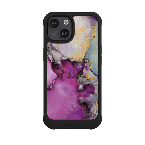 Apple iPhone 15 NIVOmax Alcohol Ink Art Pink