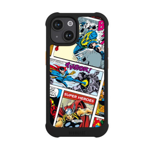 Apple iPhone 15 NIVOmax Marvel Retro Comic Blue