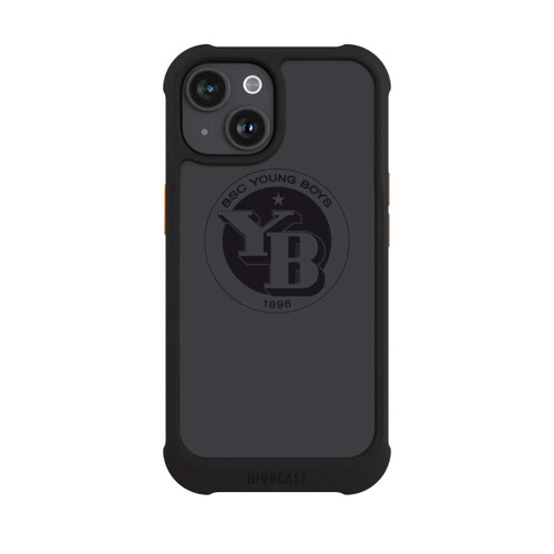 Apple iPhone 15 NIVOmax BSC YB Logo Grau