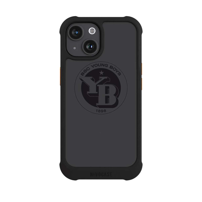 iPhone 15 NIVOmax BSC YB Logo Gris