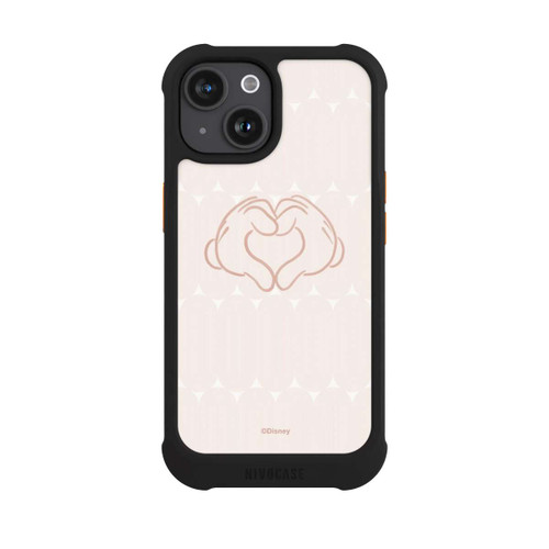 Apple iPhone 15 NIVOmax Mains de Mickey Coeur Boho
