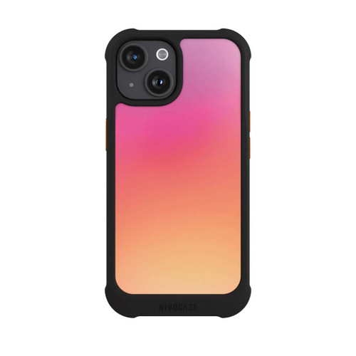 Apple iPhone 15 NIVOmax Pastell Pink Glitch