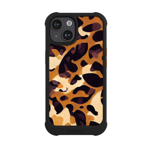 Apple iPhone 15 NIVOmax motif lion marron clair