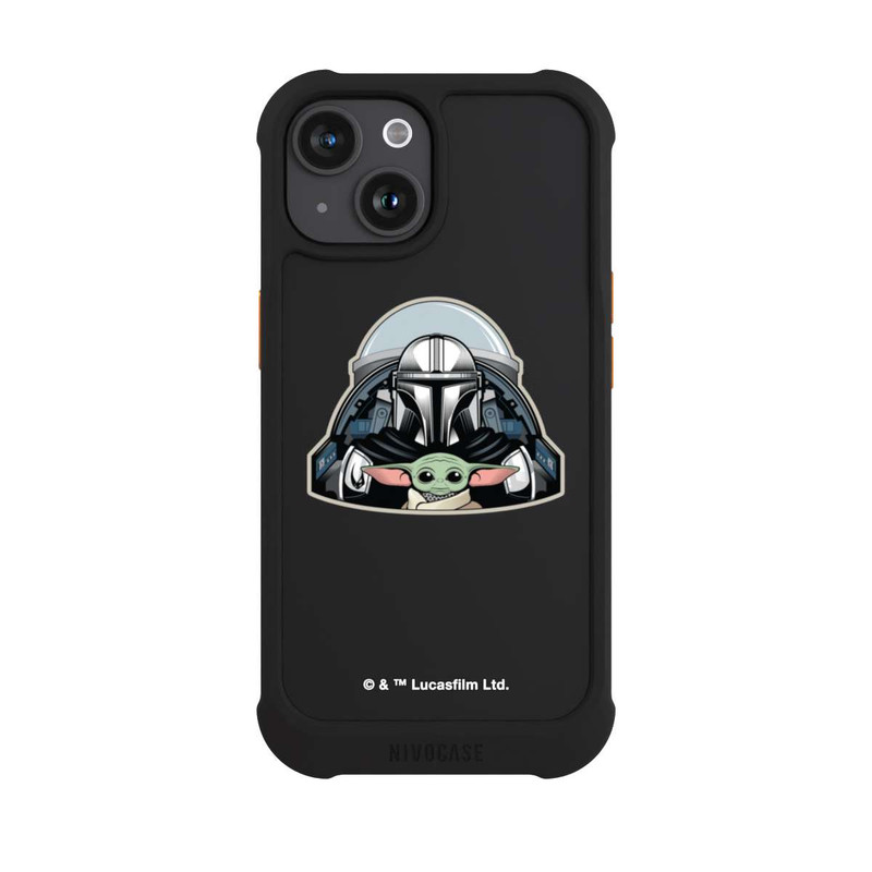 iPhone 15 NIVOmax Mando und Grogu Transparent