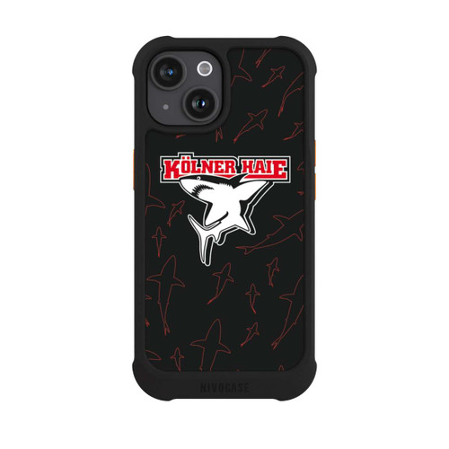 Apple iPhone 15 NIVOmax Haie Muster Rot