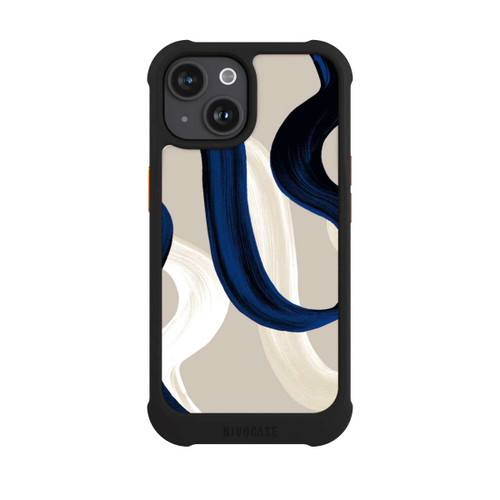 Apple iPhone 15 NIVOmax Abstrakte Pinselstriche 80