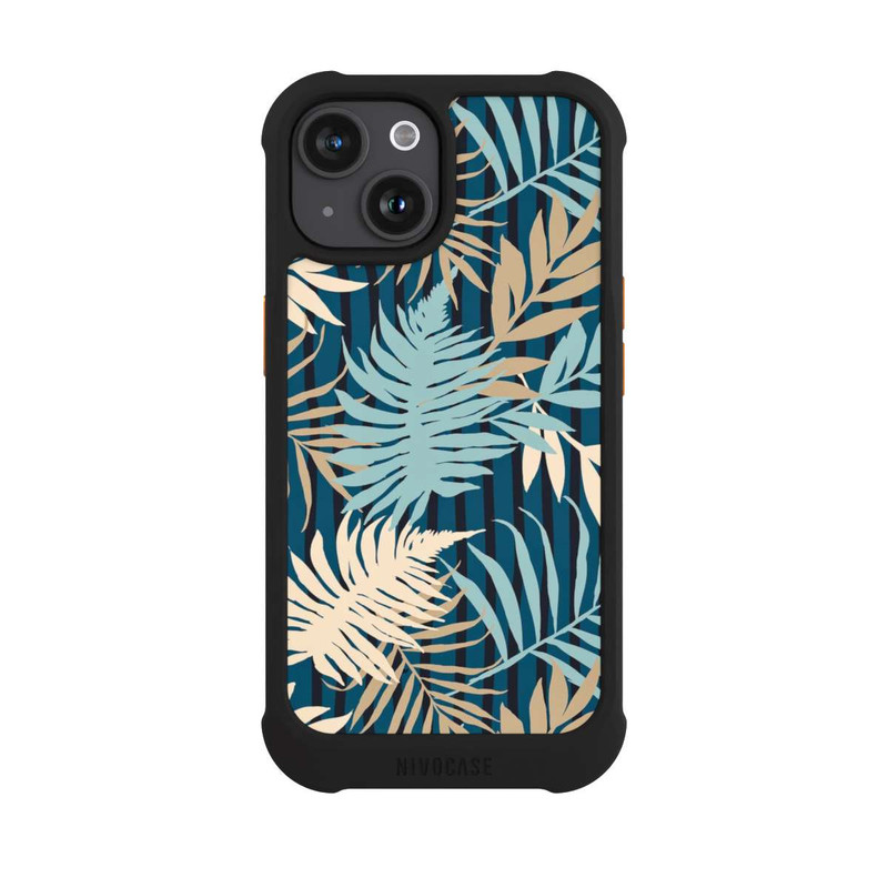 iPhone 15 NIVOmax Palm Garden Beige Pattern