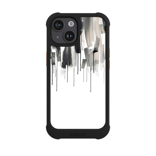 Apple iPhone 15 NIVOmax Watery Stripes Japandi Black