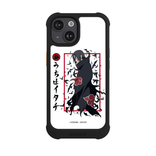 Apple iPhone 15 NIVOmax Itachi Krähen Weiß