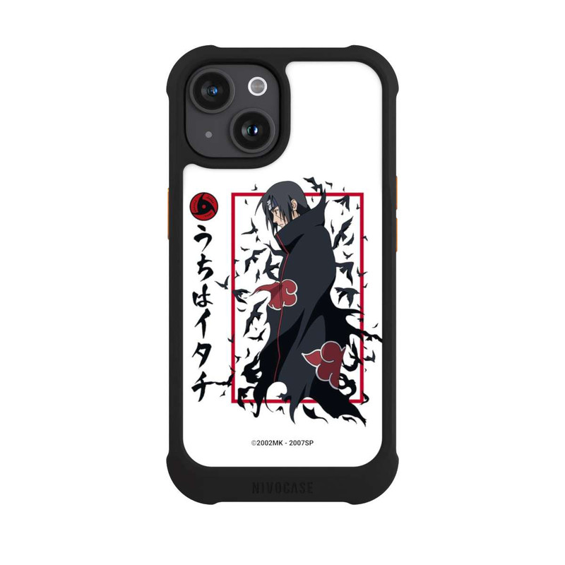 iPhone 15 NIVOmax Itachi Krähen Weiß