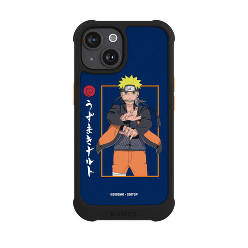 Apple iPhone 15 NIVOmax Naruto Kampfposition Blau