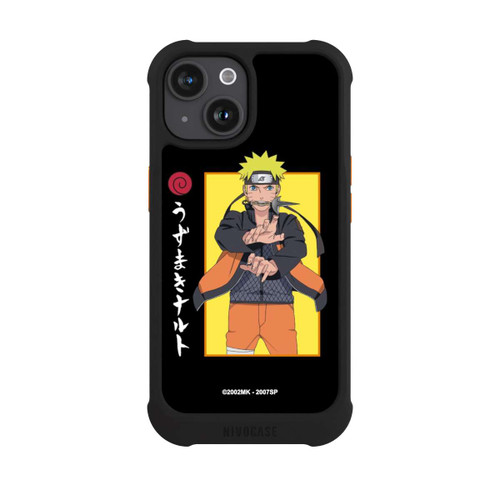 Apple iPhone 15 NIVOmax Naruto Kampfposition Schwarz
